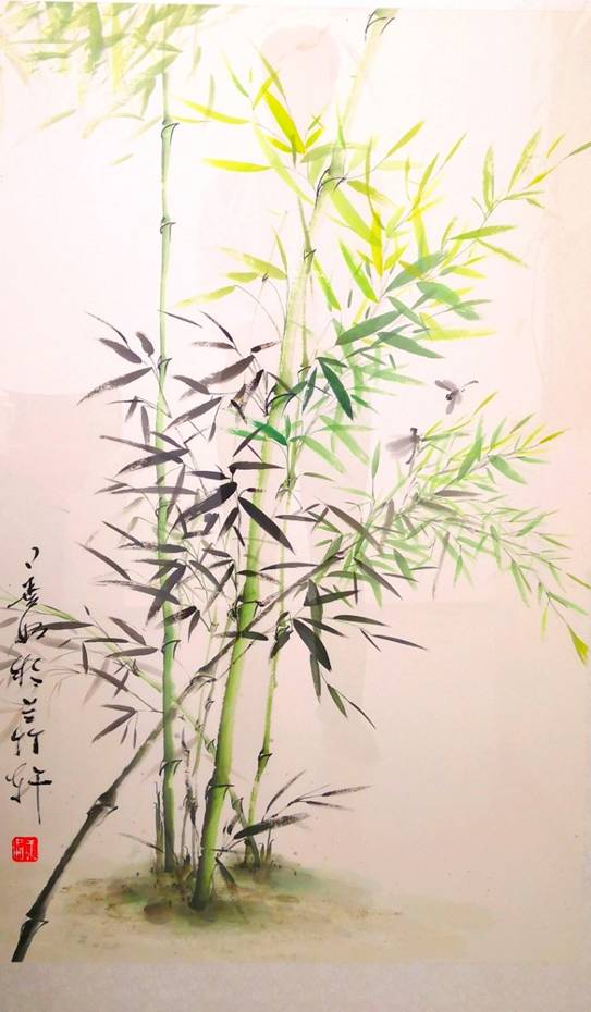 4《春竹》137X79,作于2021年1月